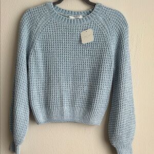 Altar'd State Light Blue Crew Neck Sweater